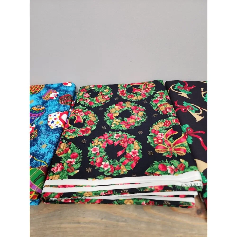 3 Pieces Assorted Christmas Fabric 42
